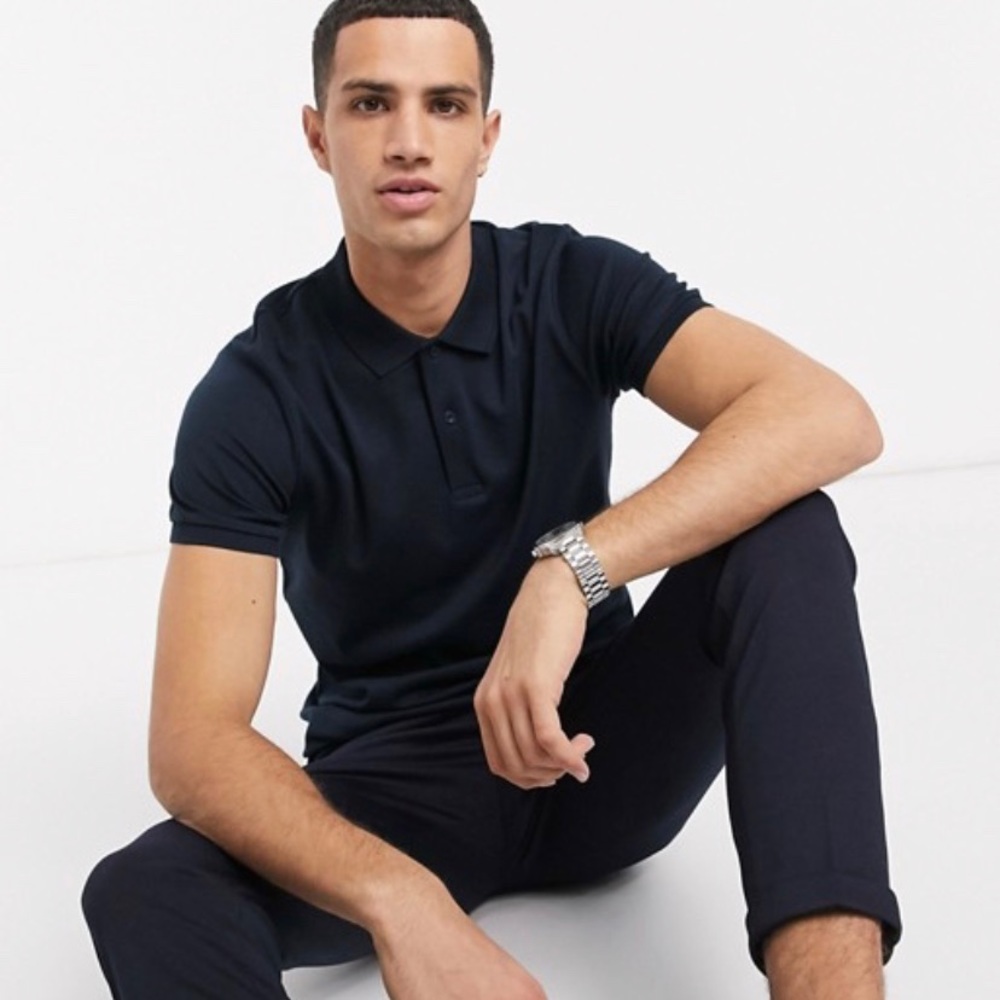 3/$30🎁Selected Homme Organic Cotton Polo